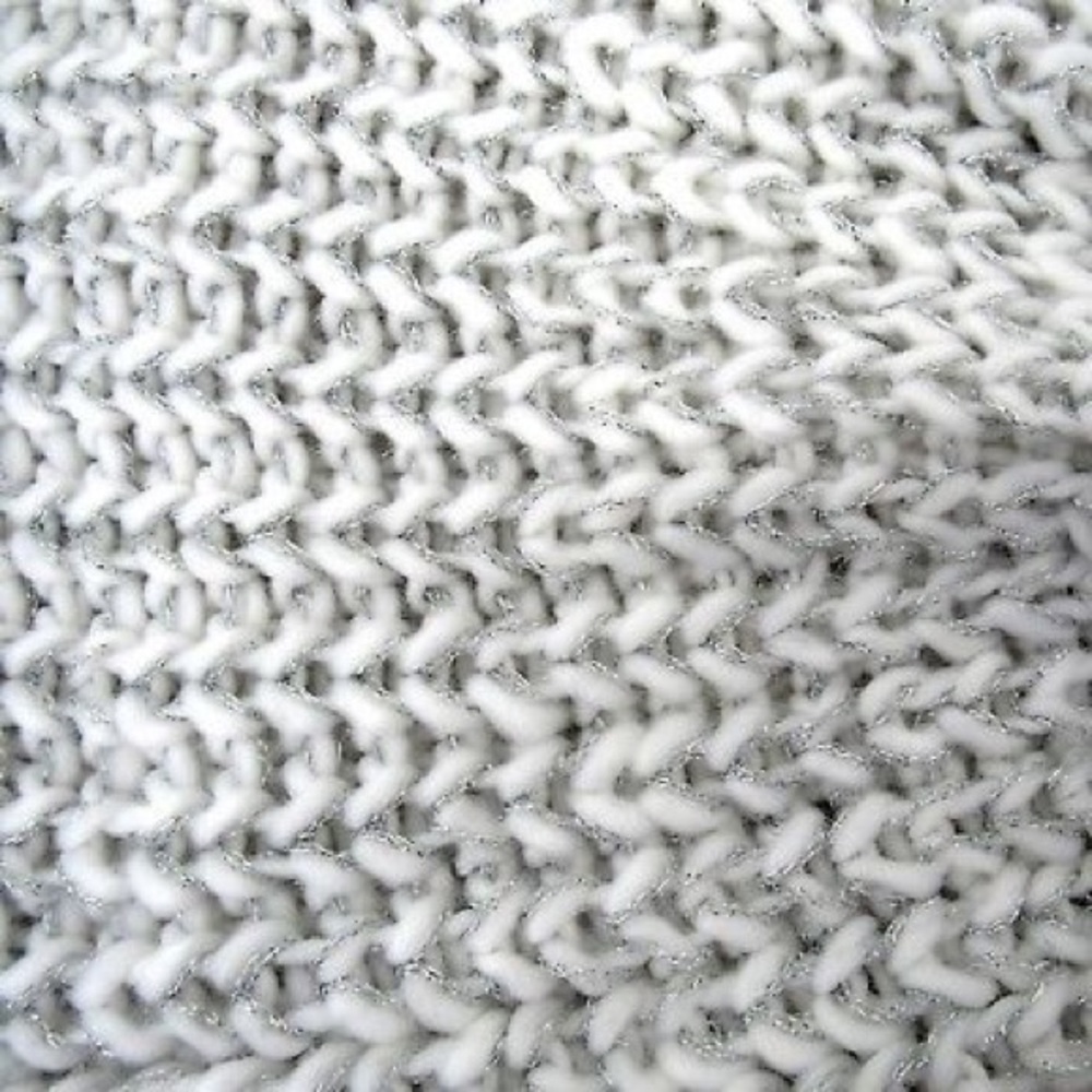 JUICY COUTURE Womens White Metallic Cowlneck Scarf - Picture 2 of 3